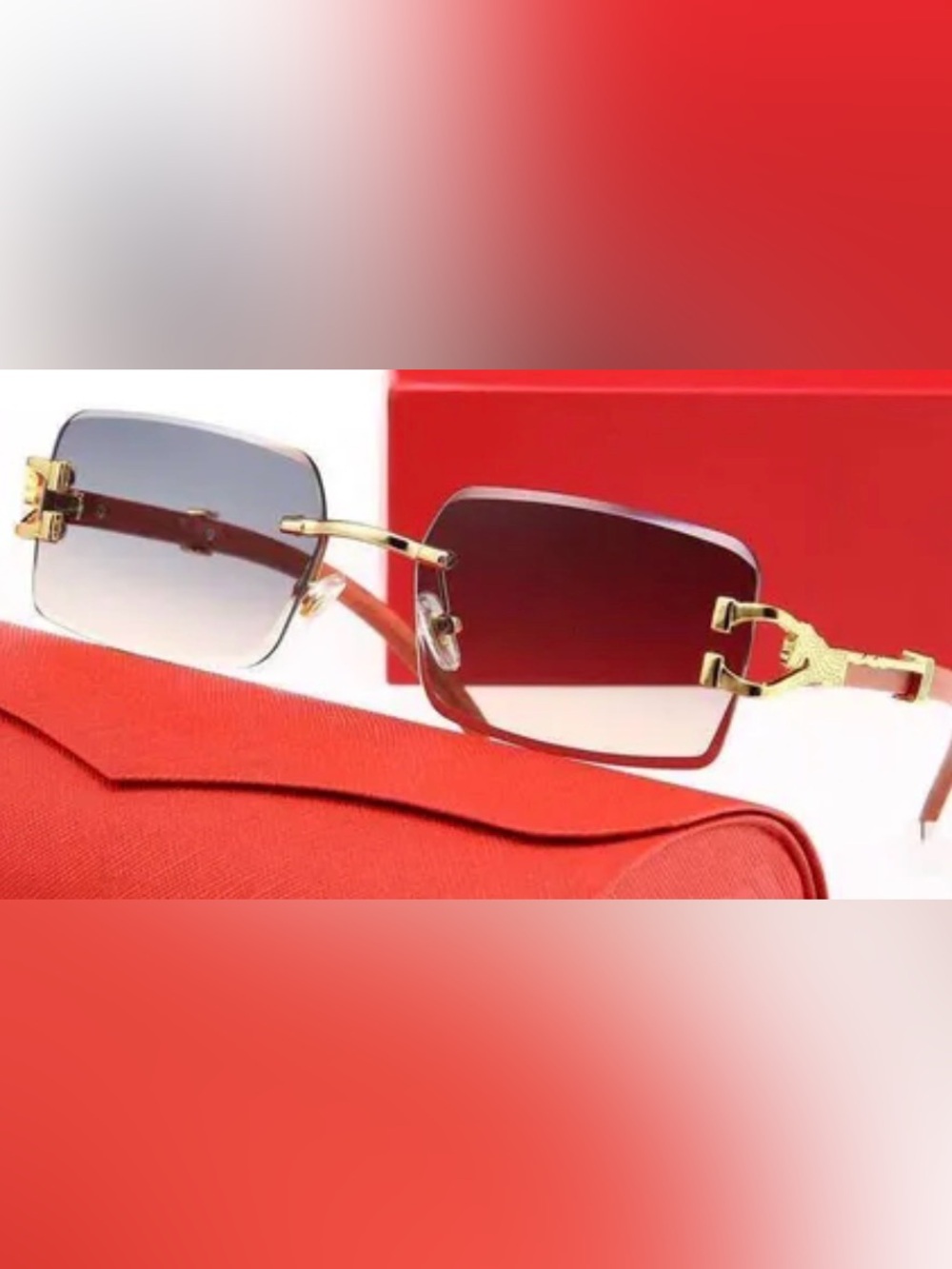 🆕 Cartier rimless sunglasses